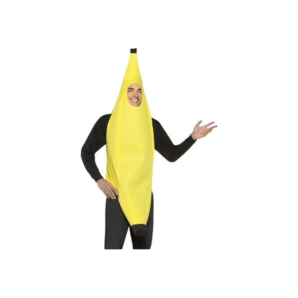 NWT Adult Banana One Piece Halloween Party Funny 3D Costume One Size - Picture 9 of 10